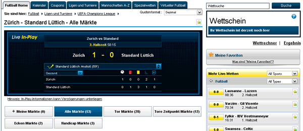 William Hill Live Wetten